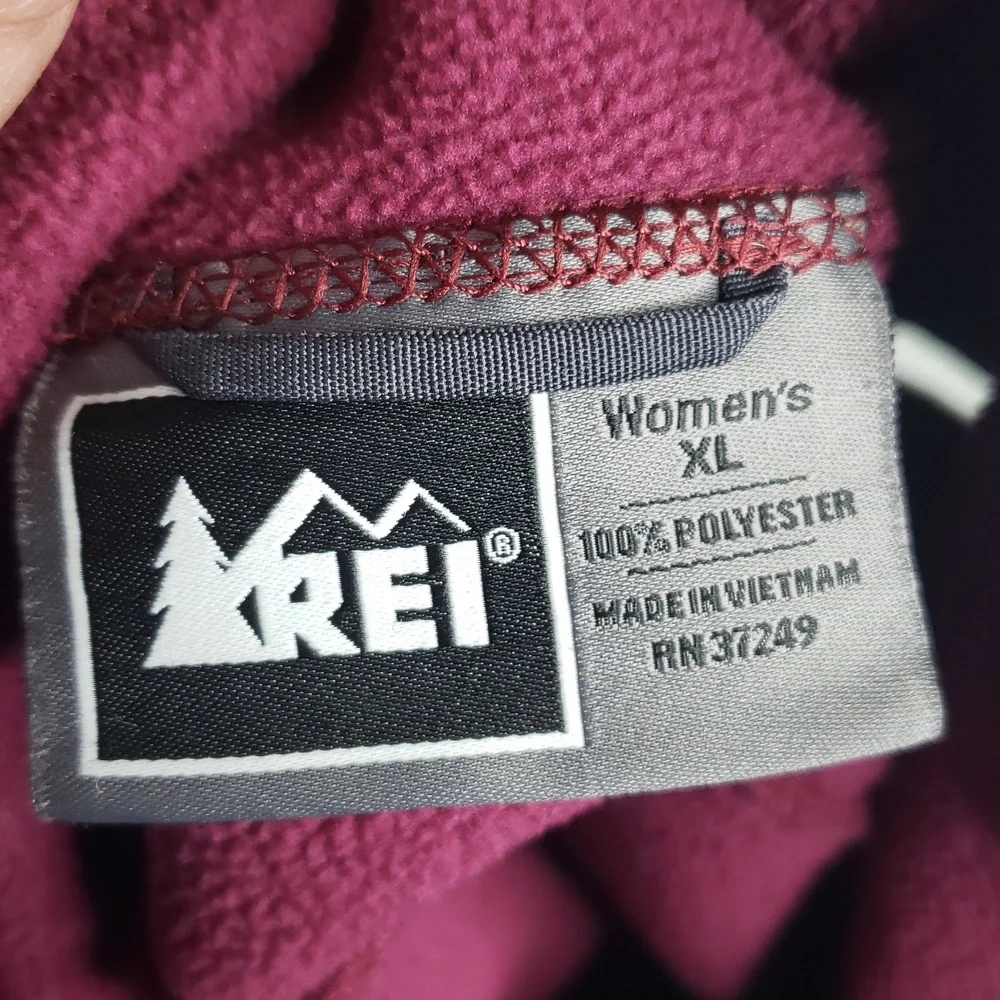REI Womens Polartec Classic Fleece Sweater Vest Size XL Outdoor Gorpcore Logo